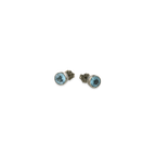 Large Gem Stone Stud Earrings