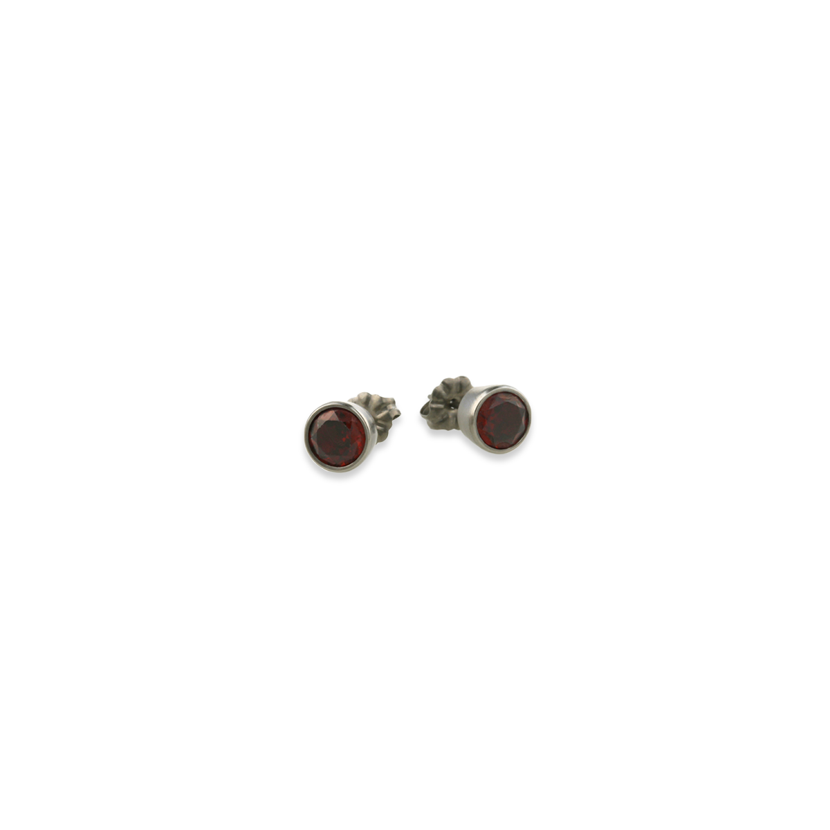Large Gem Stone Stud Earrings