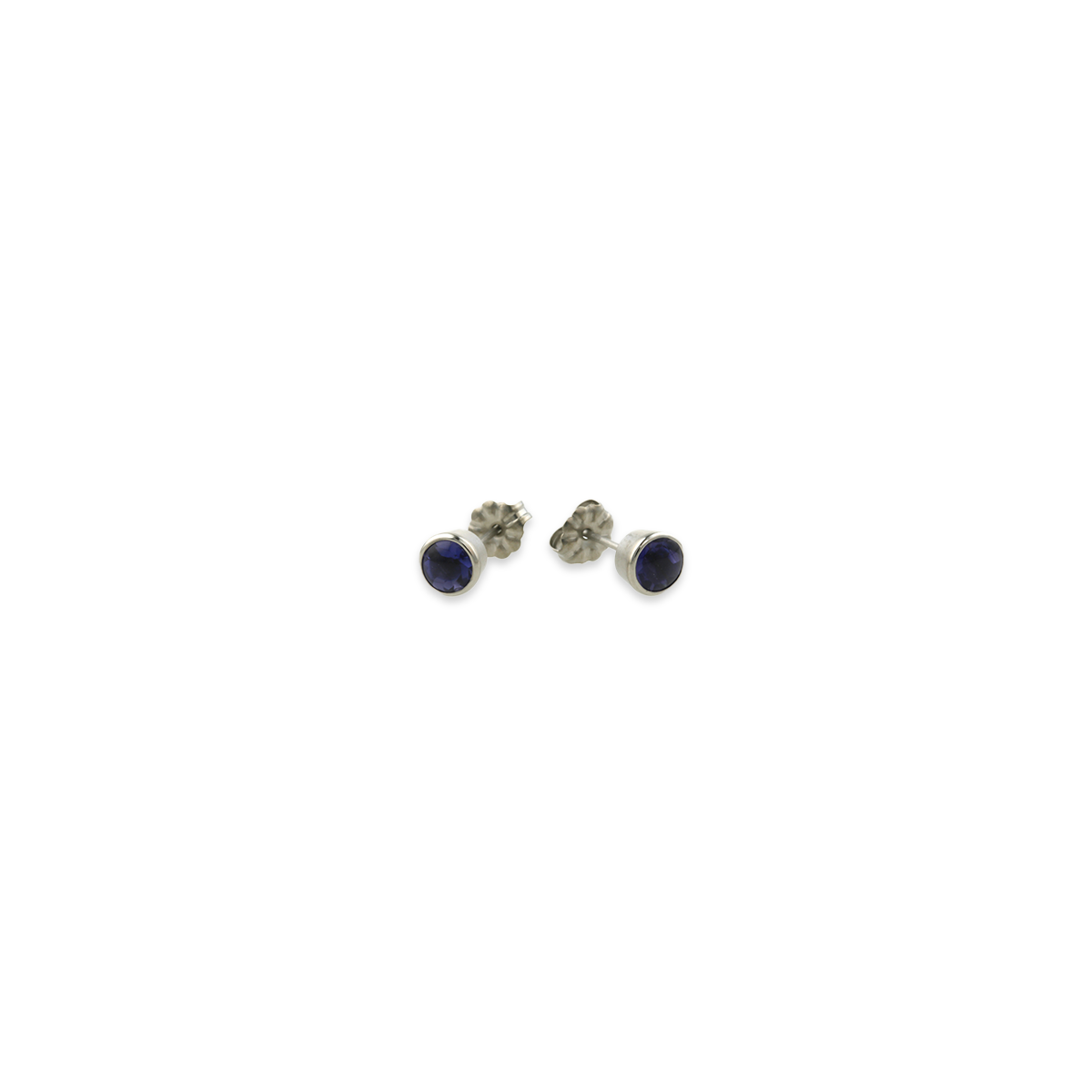 Medium Gem Stone Stud Earrings