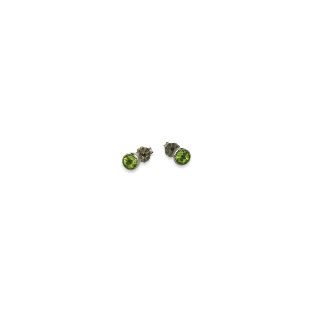 Medium Gem Stone Stud Earrings
