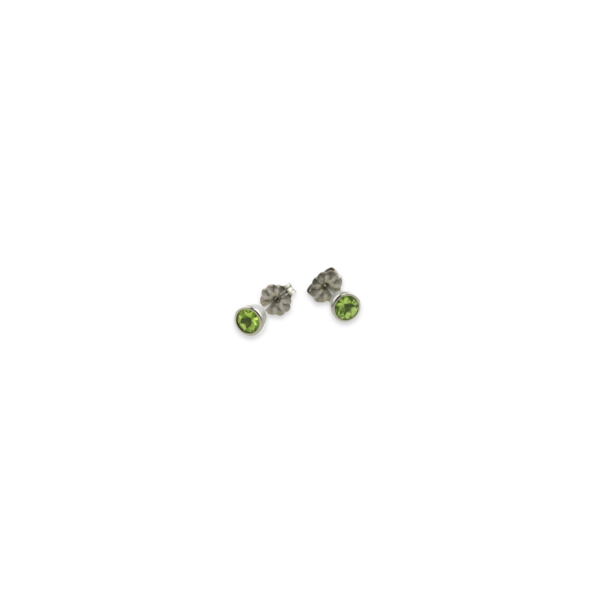 Small Gem Stone Stud Earrings
