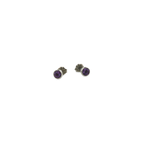 Medium Gem Stone Stud Earrings