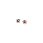 Heart Stamp Titanium Studs