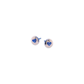 Heart Stamp Titanium Studs