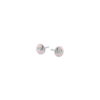 Heart Stamp Titanium Studs