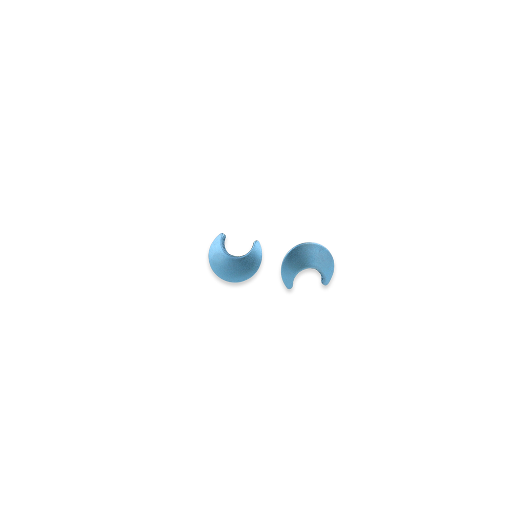 Moon studs earrings
