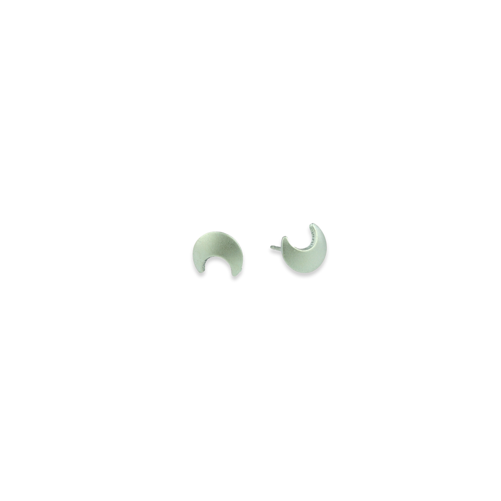 Moon studs earrings