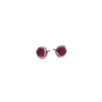 Squashed 9mm Round Studs Earrings