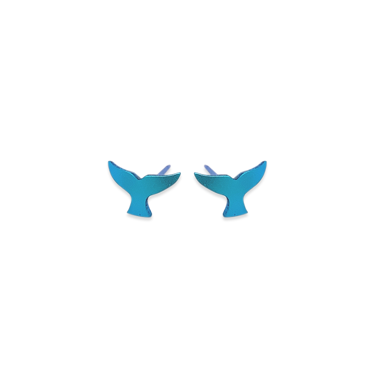 Whales Tail Stud Earrings