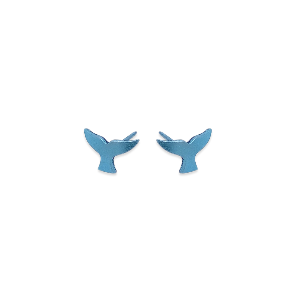 Whales Tail Stud Earrings