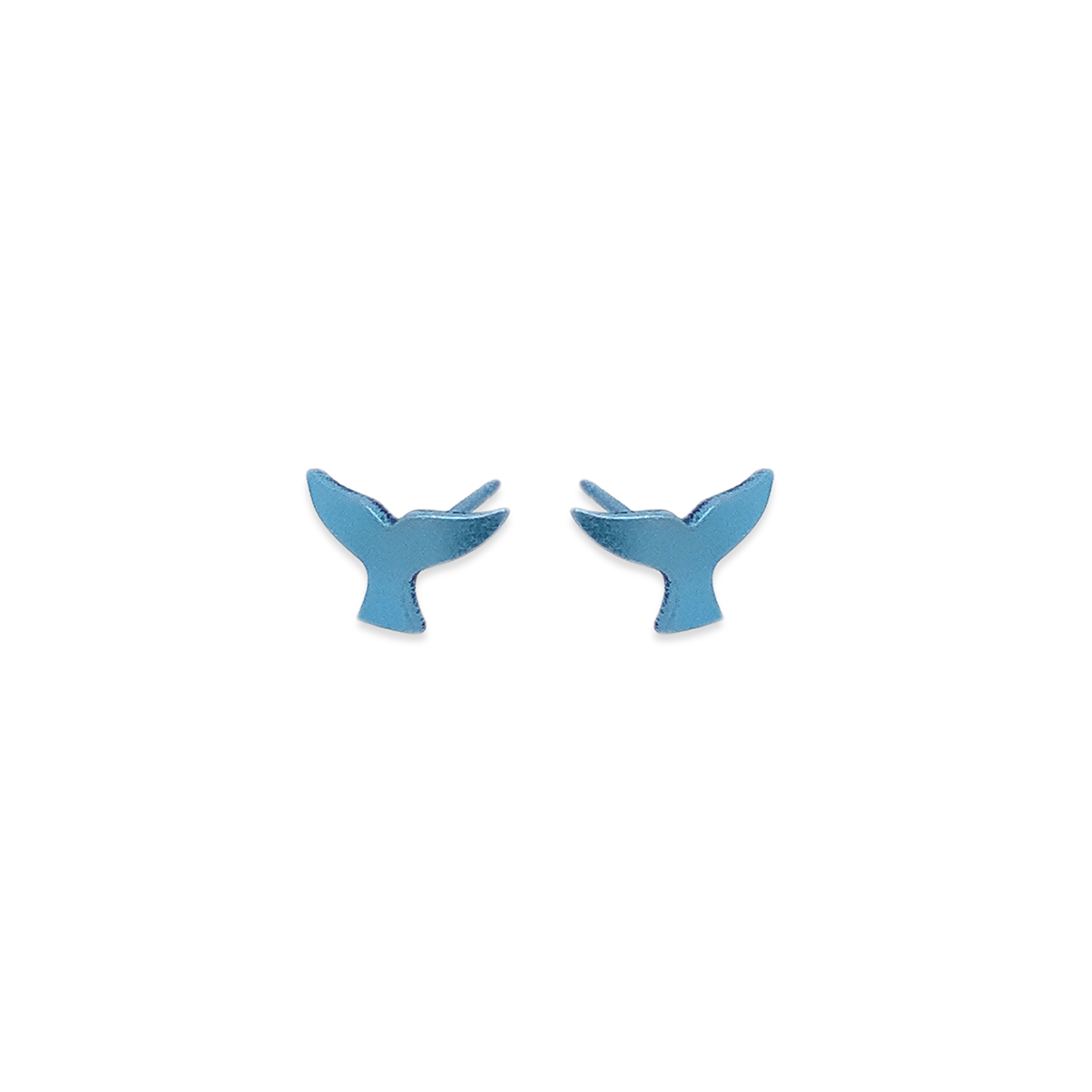 Whales Tail Stud Earrings