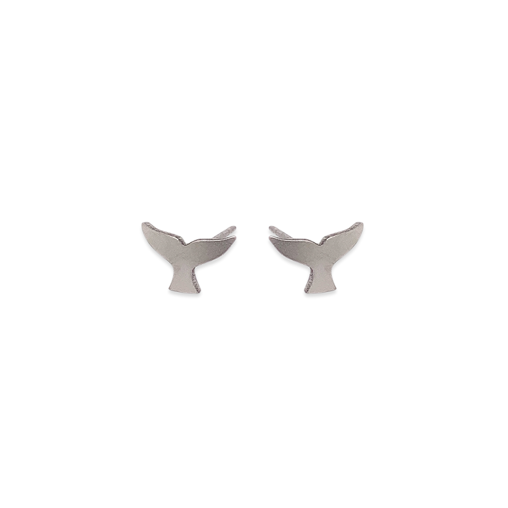 Whales Tail Stud Earrings
