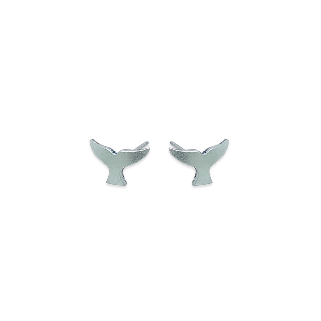 Whales Tail Stud Earrings