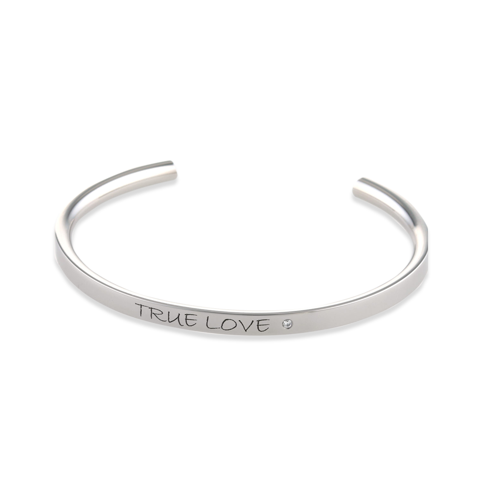 Slim Court-Flat Torc Bangle