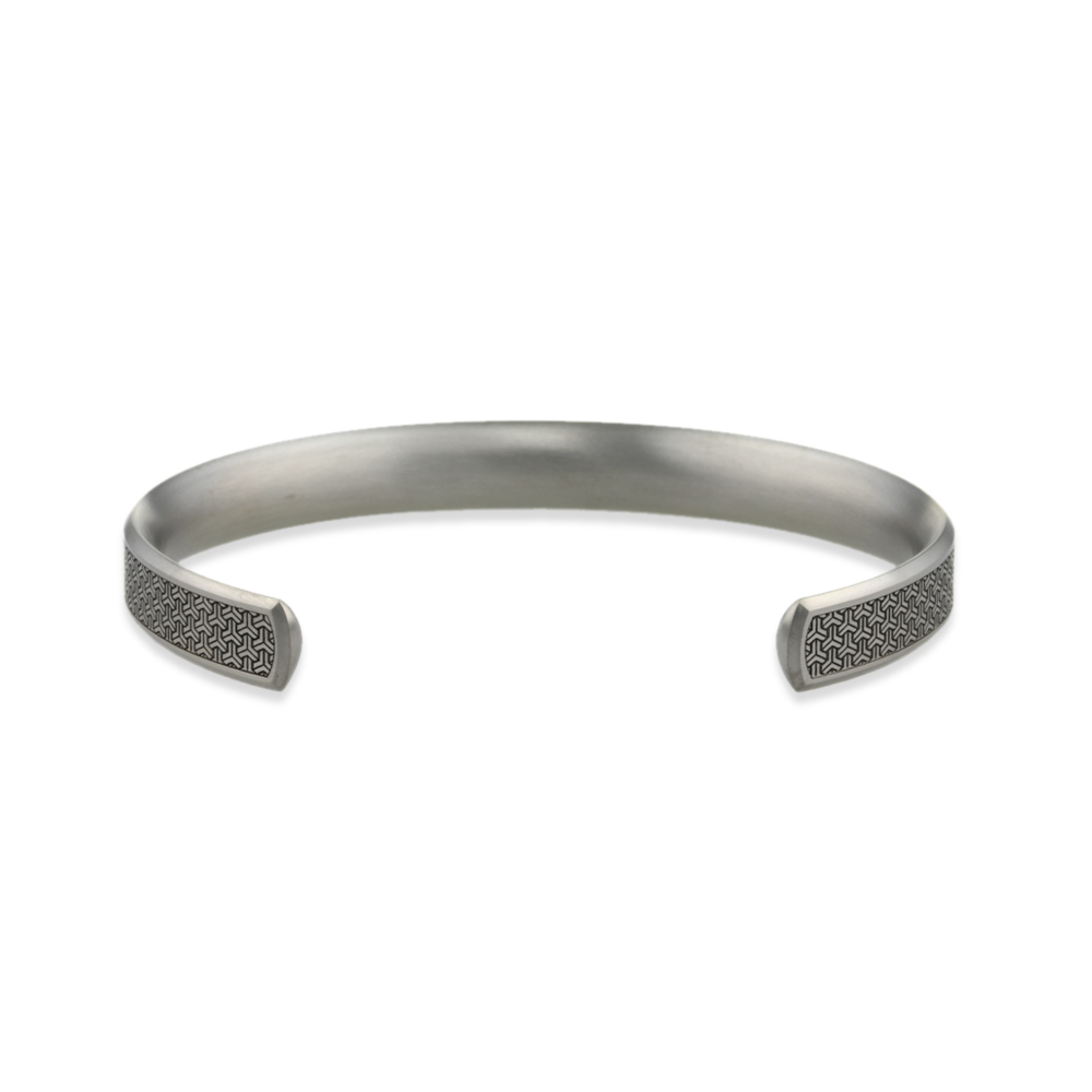Wide Triline Bangle