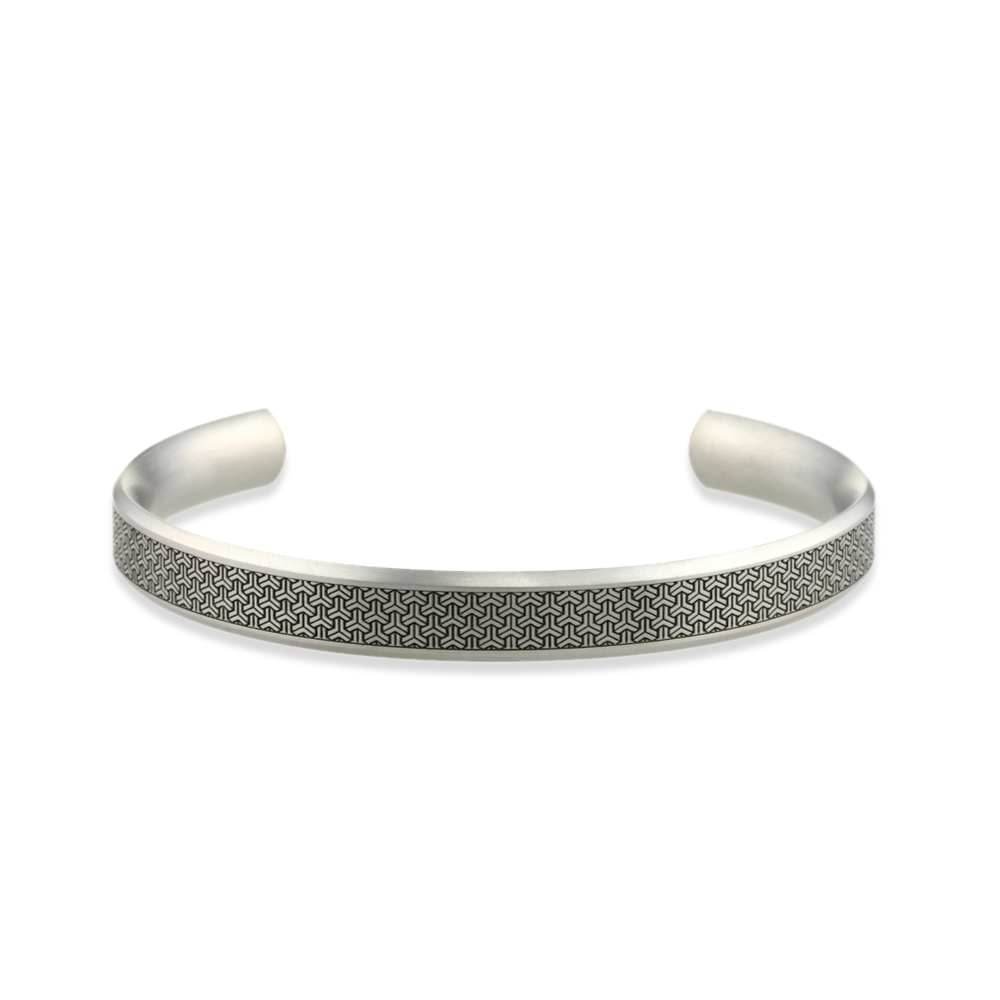Wide Triline Bangle