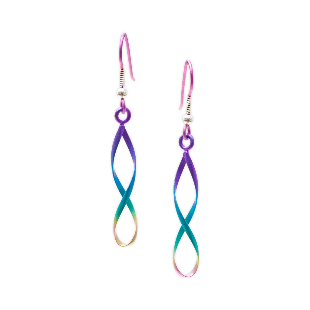 Wirework Single Infinity Earrings