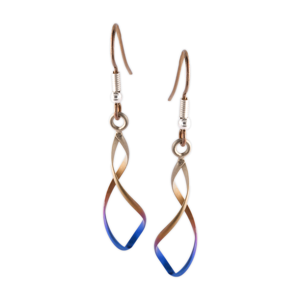 Wirework Single Infinity Earrings