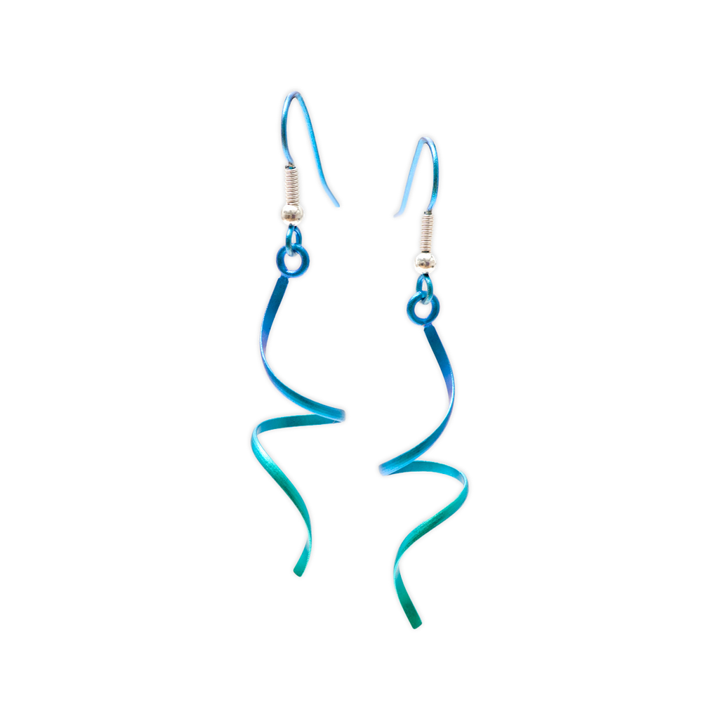 Wirework Single Spiral Drops