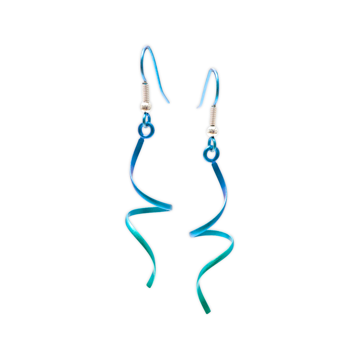 Wirework Single Spiral Drops