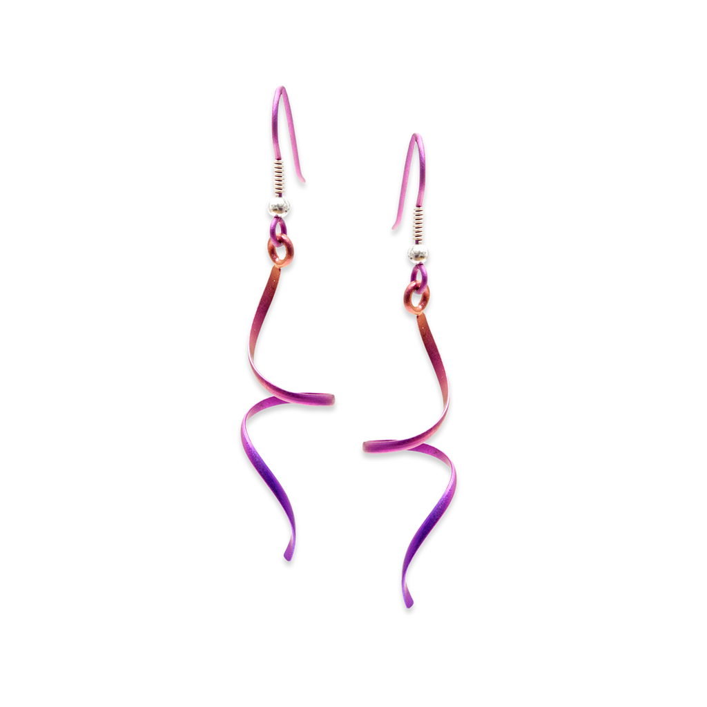 Wirework Single Spiral Drops