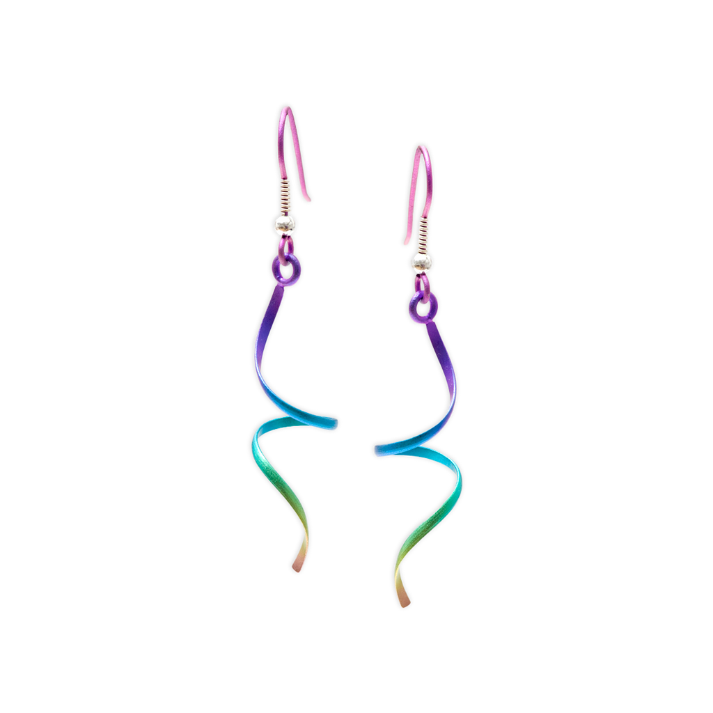 Wirework Single Spiral Drops