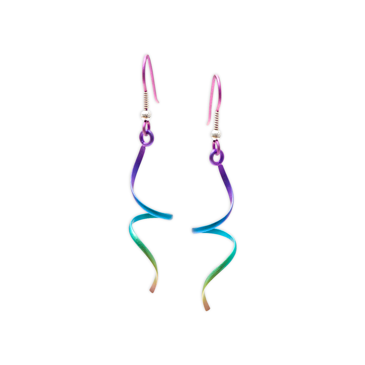 Wirework Single Spiral Drops