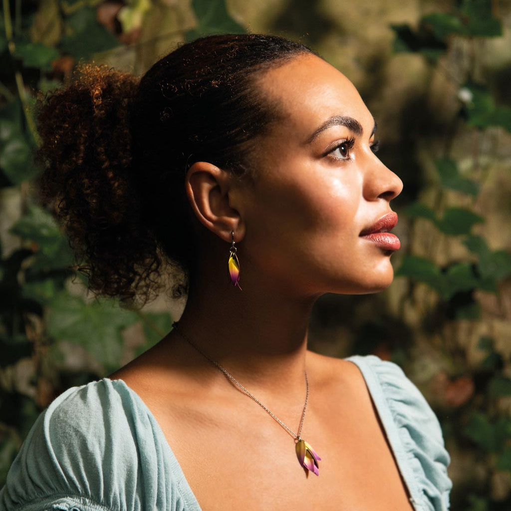 Wild Orchid Drop Earrings