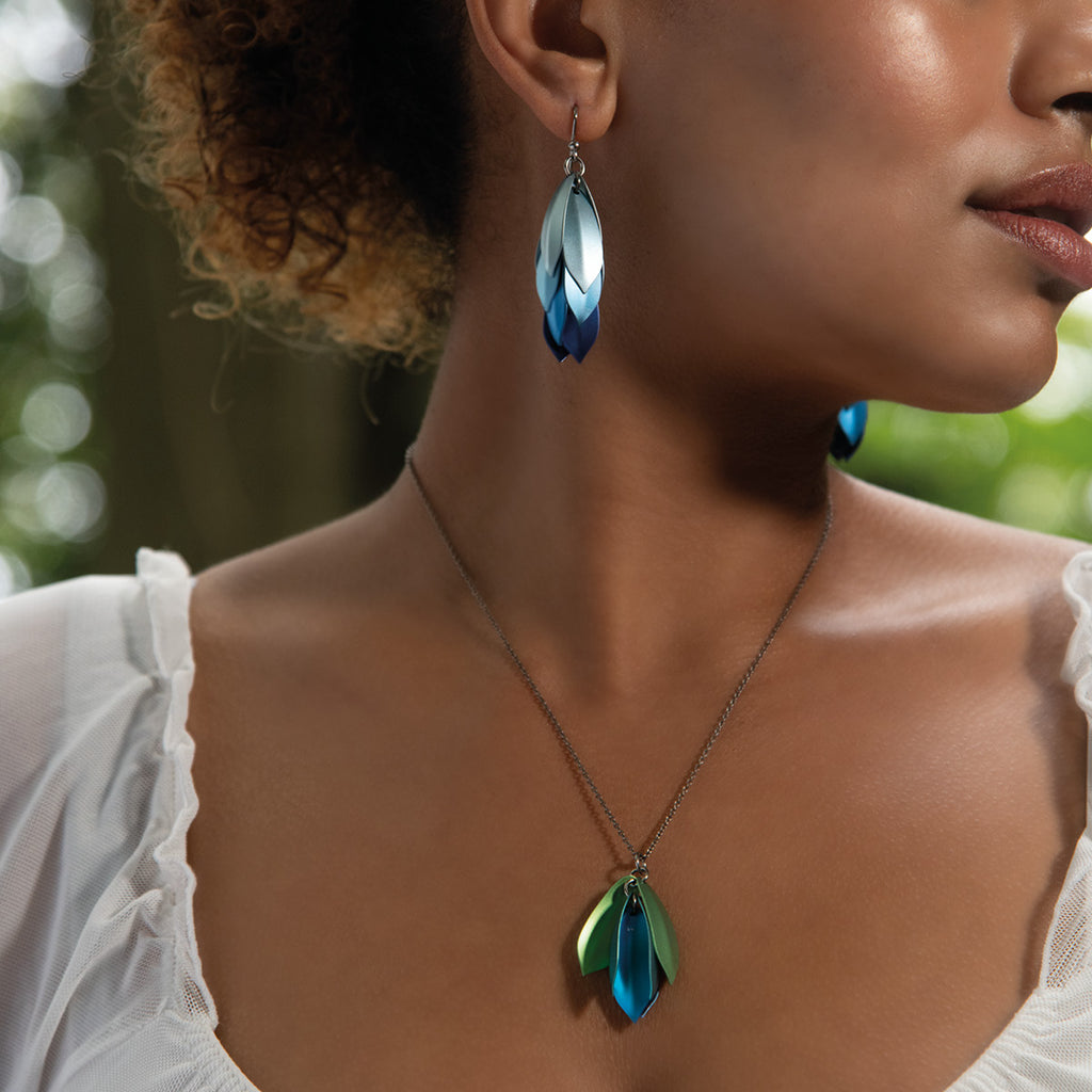 Large Wolf of the Woods Drop Earrings