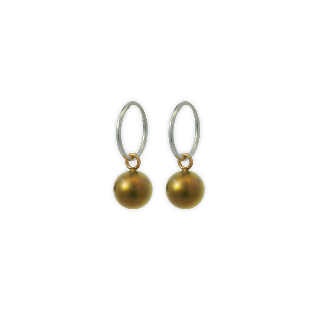 Bead Charm Hoops