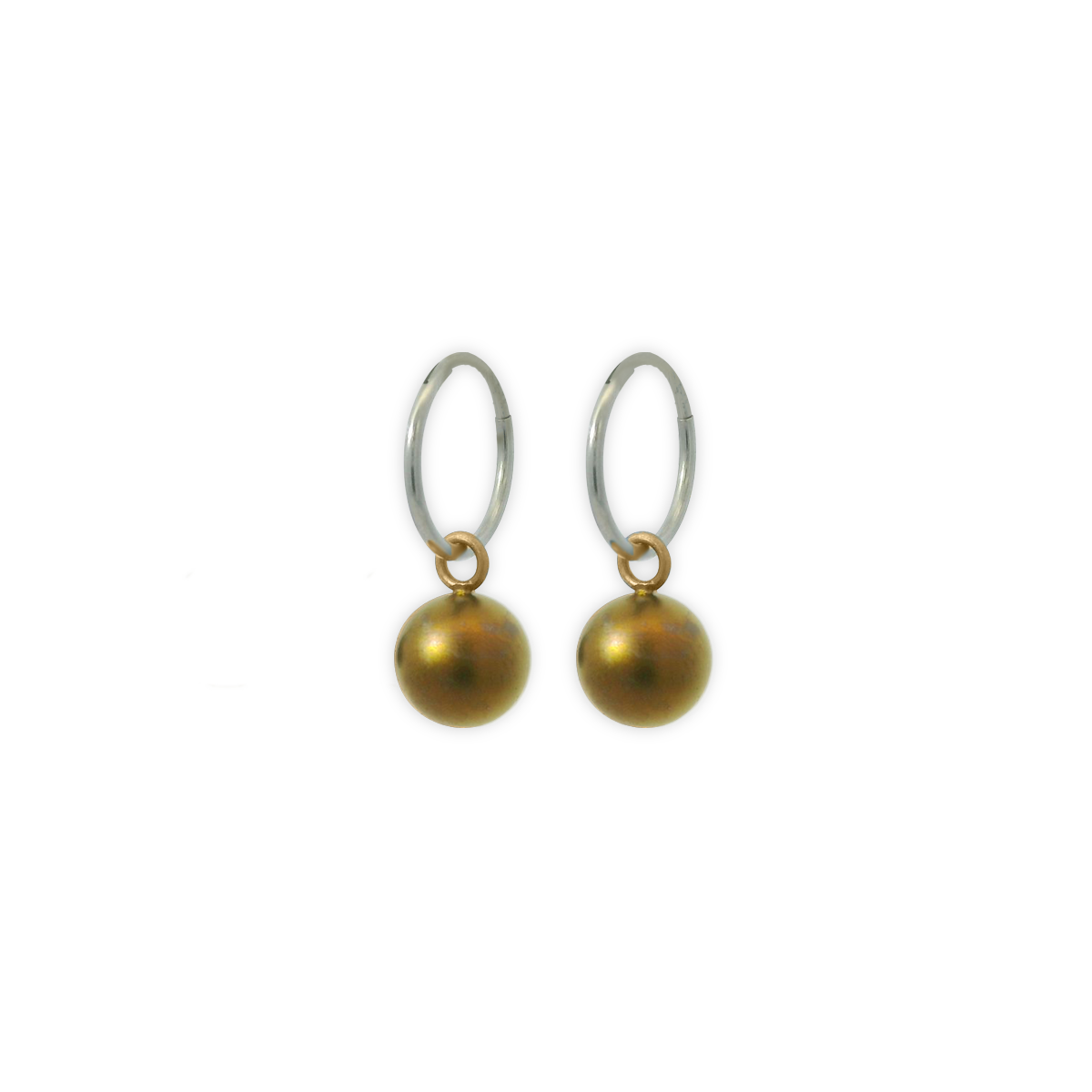 Bead Charm Hoops