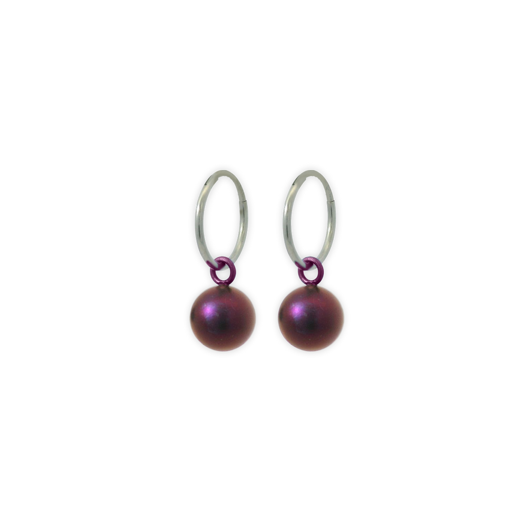 Bead Charm Hoops