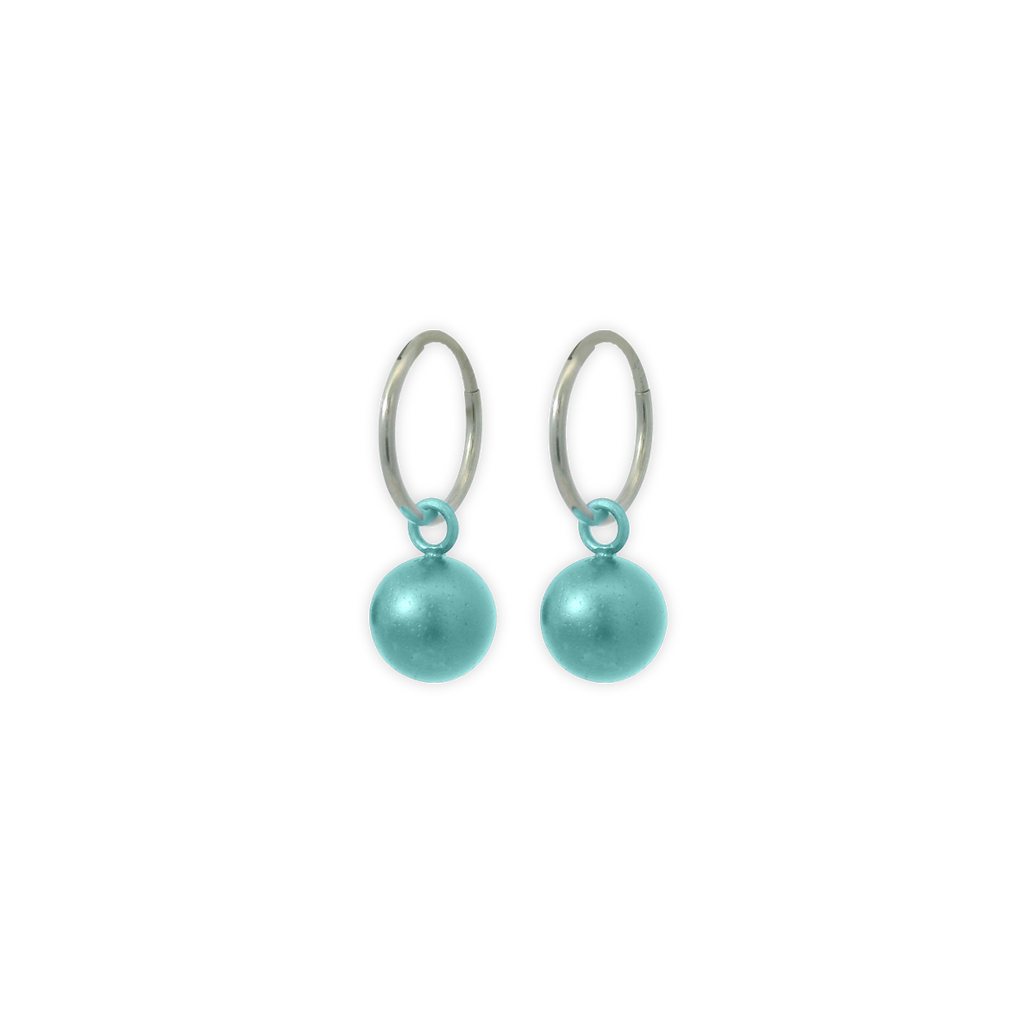 Bead Charm Hoops