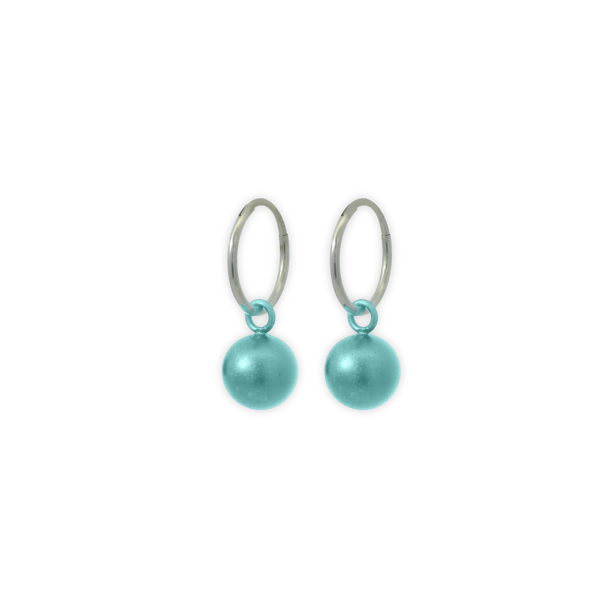 Bead Charm Hoops
