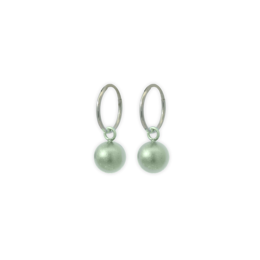 Bead Charm Hoops