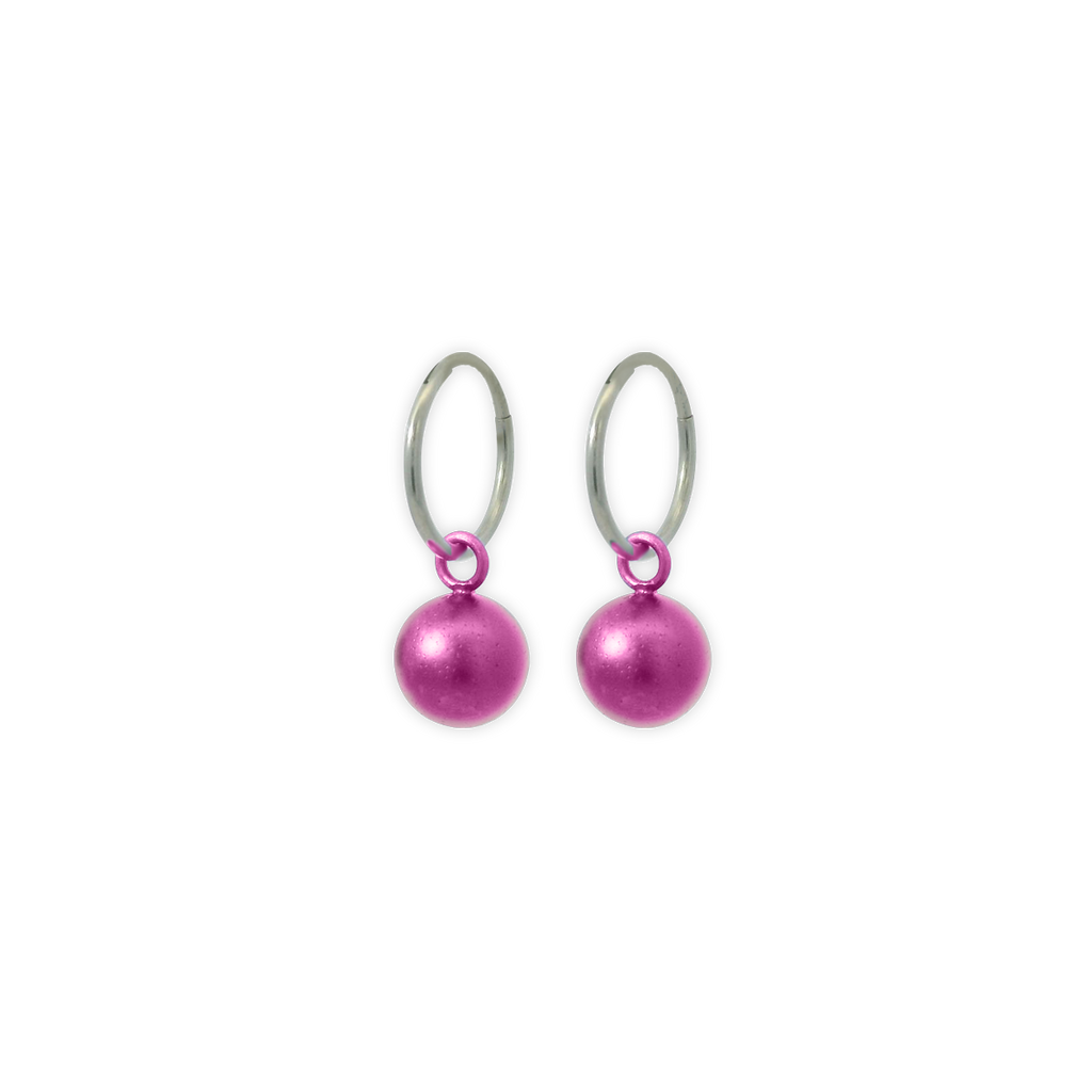 Bead Charm Hoops