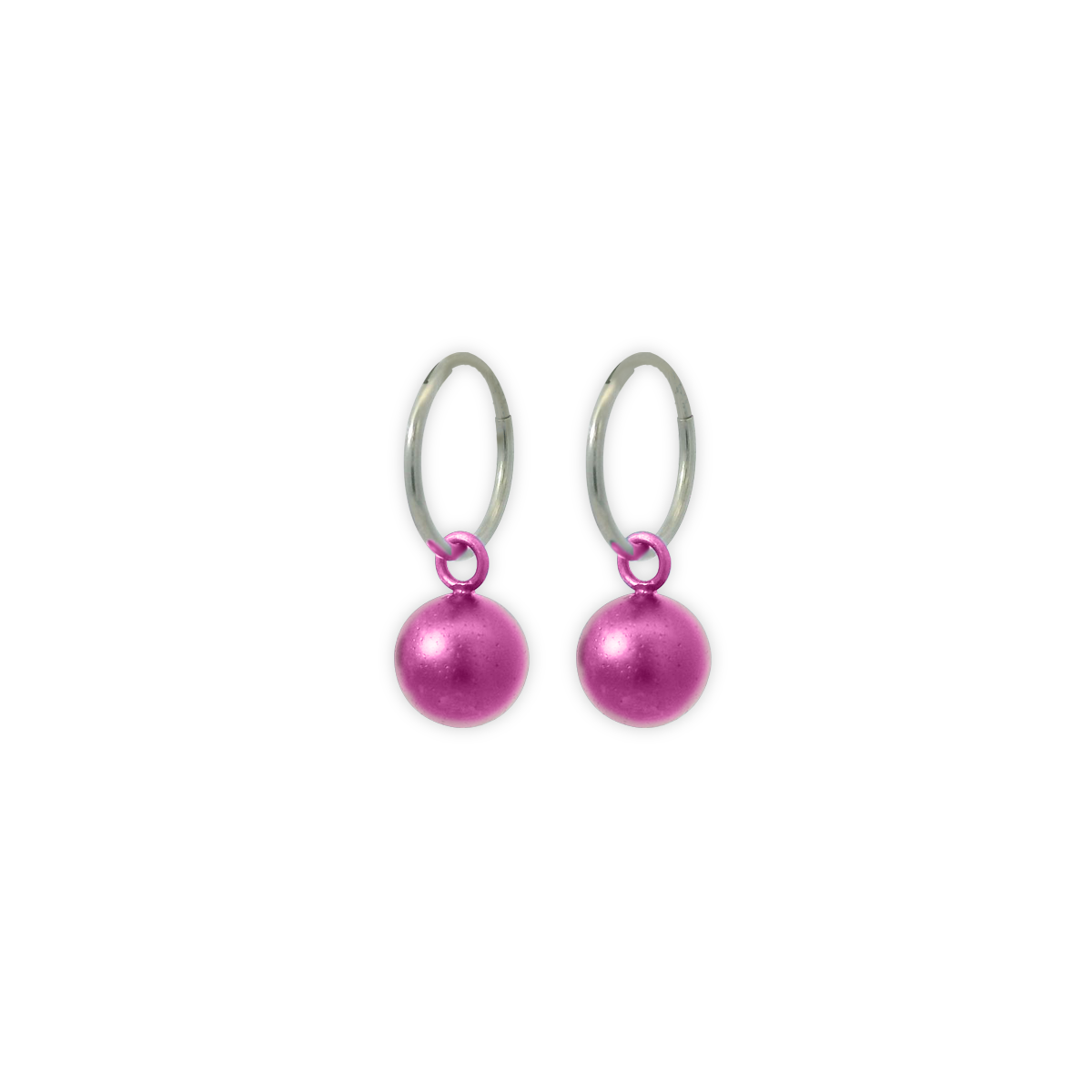 Bead Charm Hoops