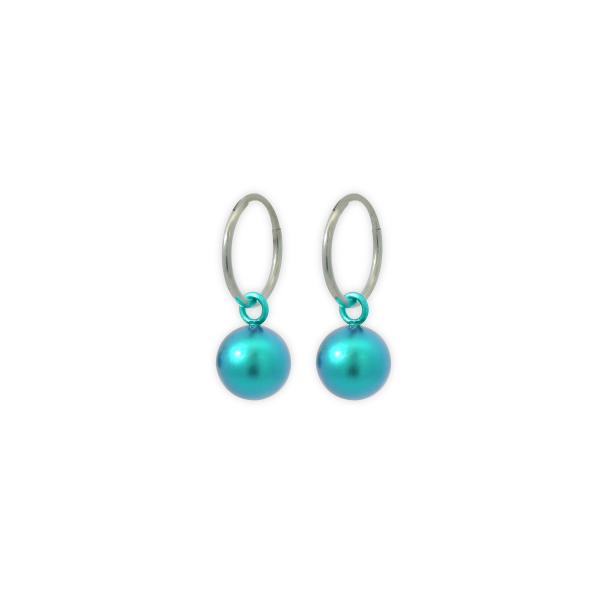 Bead Charm Hoops
