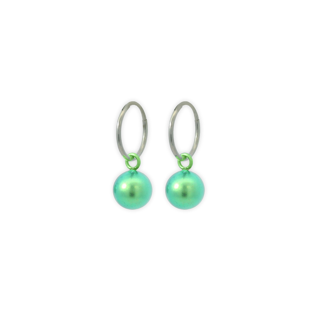 Bead Charm Hoops