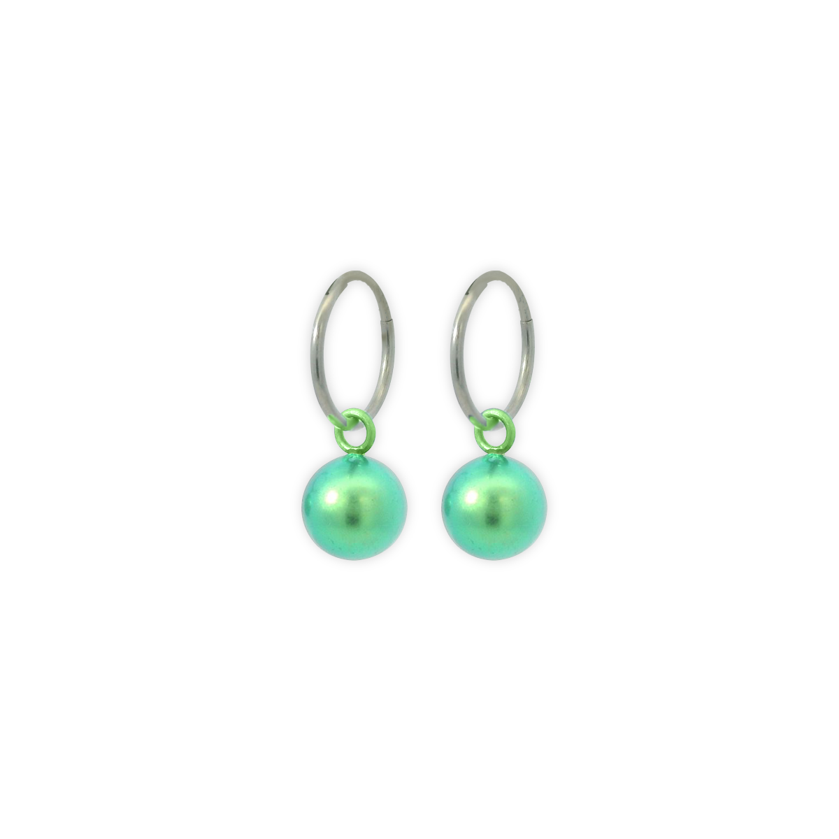 Bead Charm Hoops