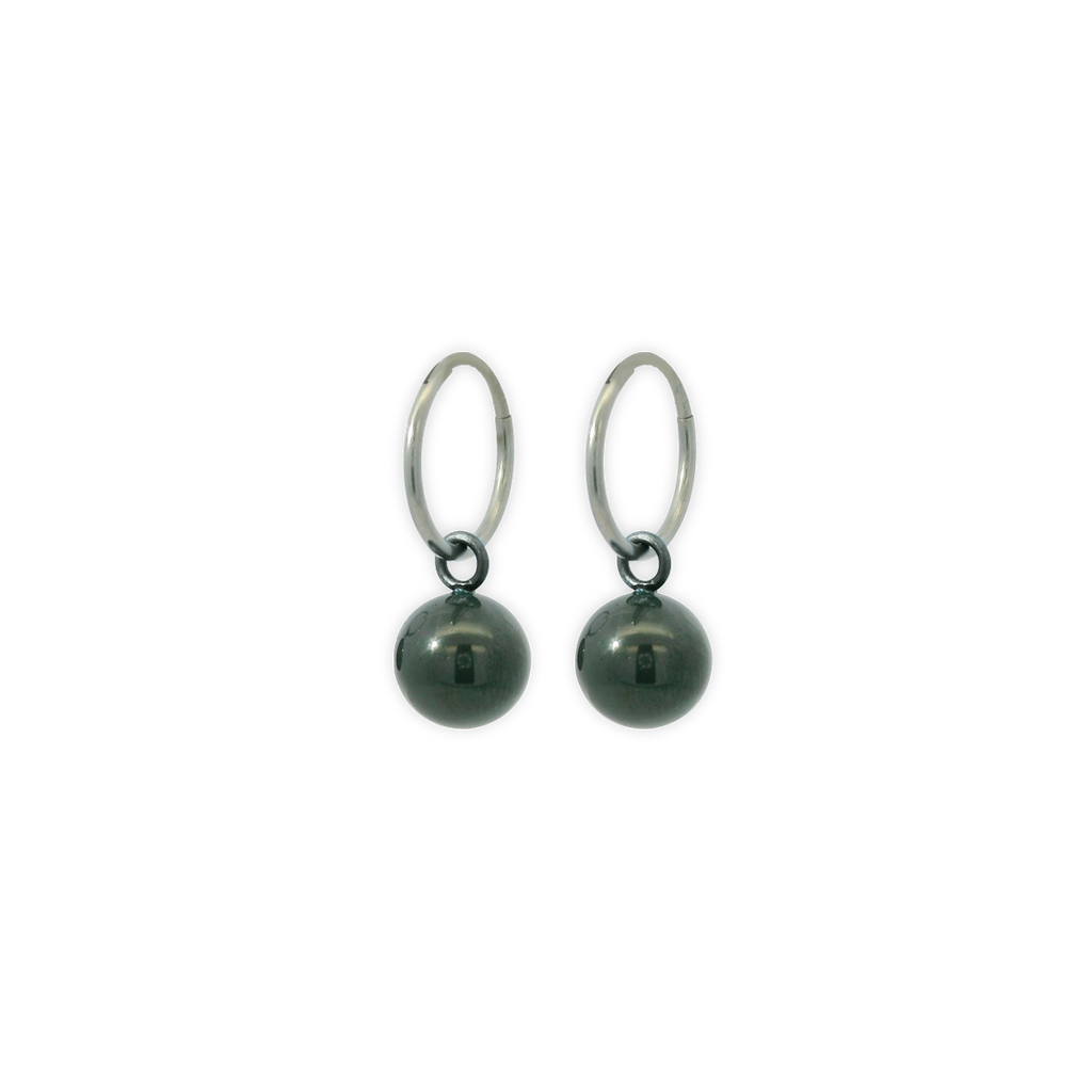 Bead Charm Hoops