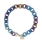 Denim Chainmail Bracelet