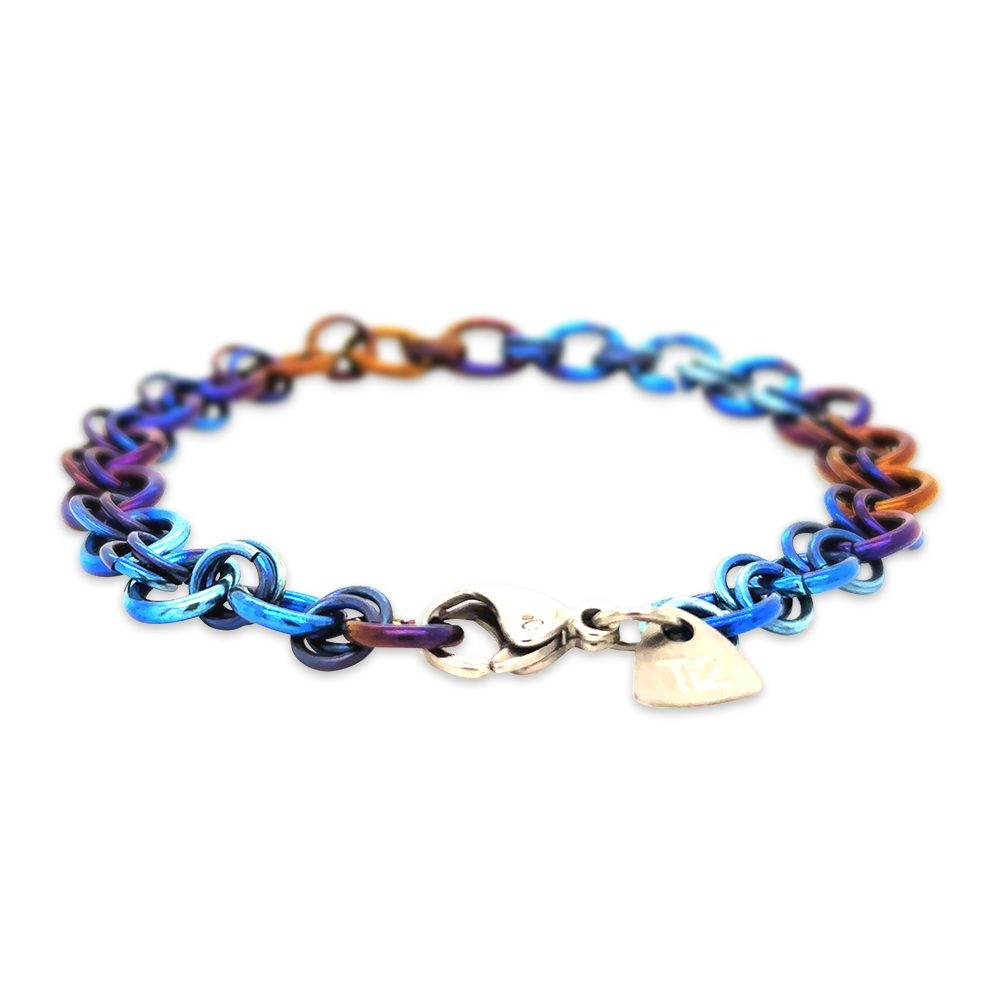 Denim Chainmail Bracelet